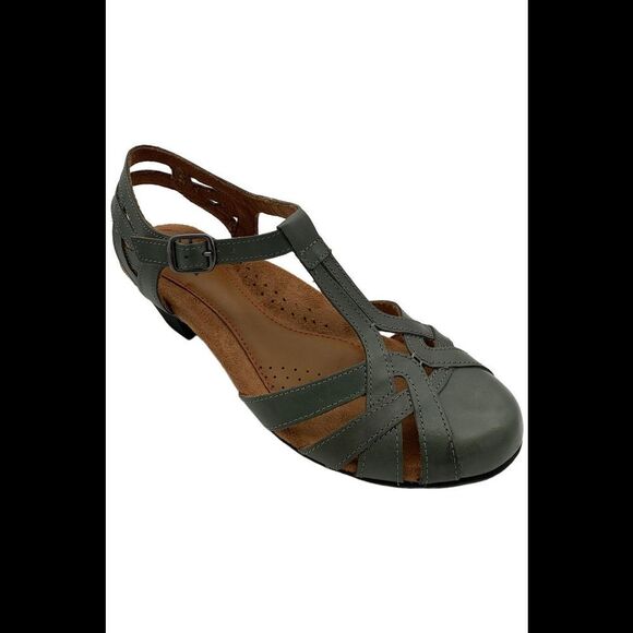 Cobb Hill Shoes - Cobb Hill Leather Mary Jane Heels Aubrey Sage Green - Wide